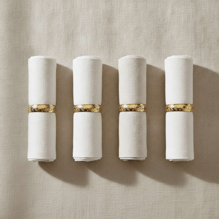 Gold napkin ring